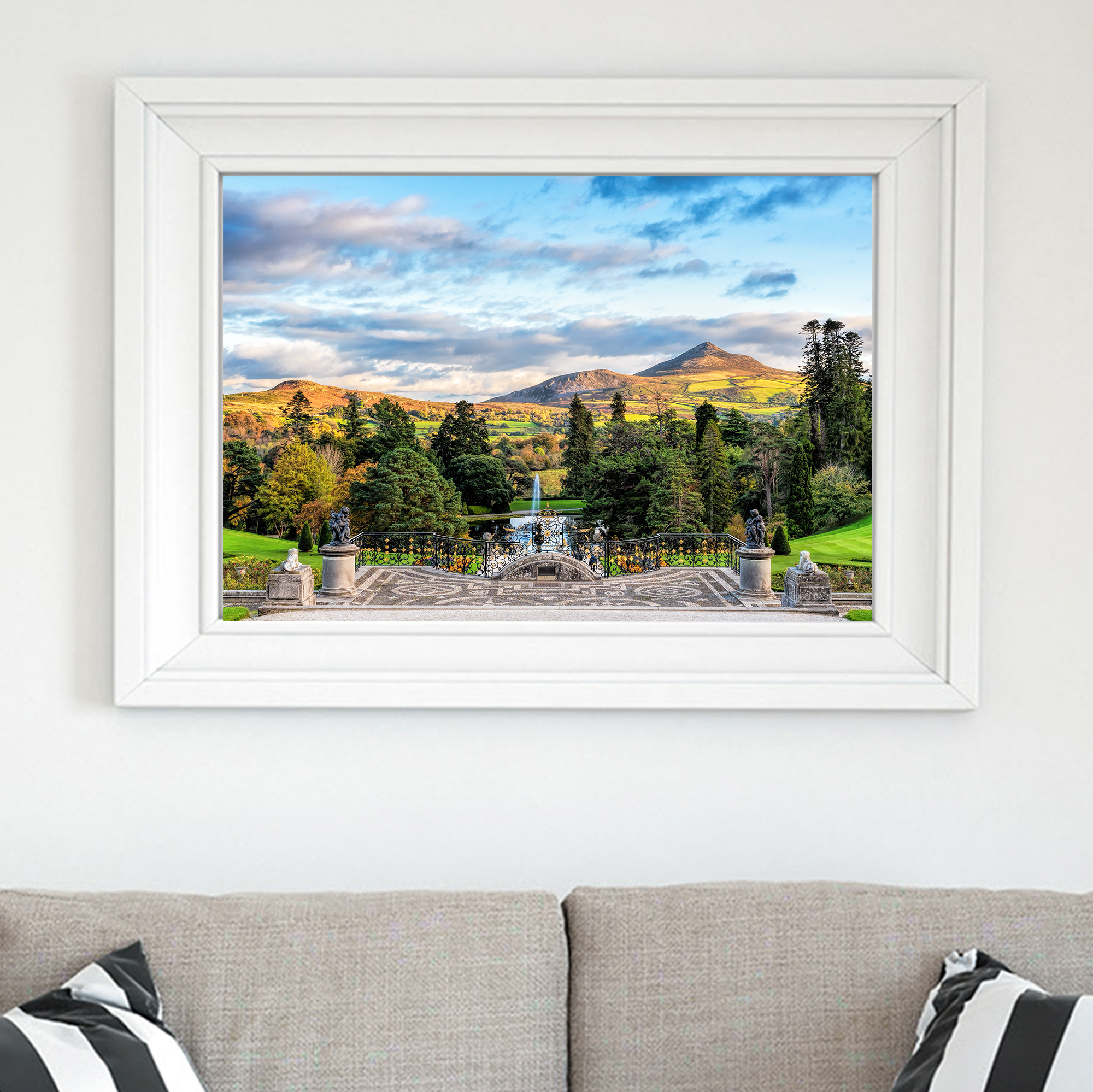 Powerscourt Estate & The sugarloaf framed
