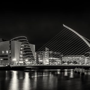 Beckett bridge and Convention centre Dublin