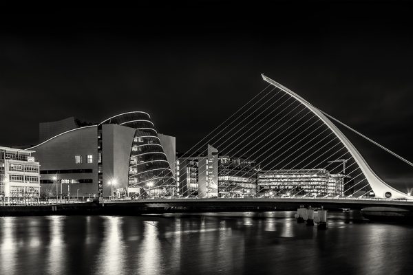 Beckett bridge and Convention centre Dublin